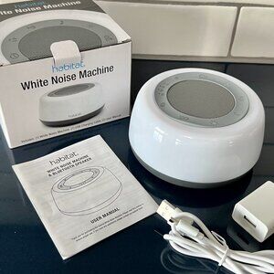 CAN'T SLEEP? Habitat White Noise Machine 25 Sound + 10 Color Options and…